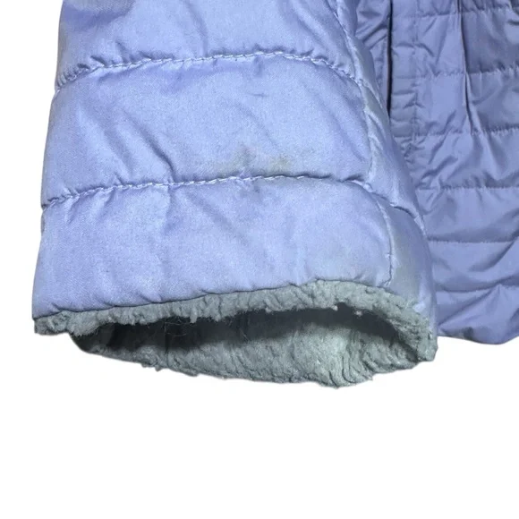 The North Face Girls Mossbud Swirl Parka, Purple Size Medium W/ Flaws - Picture 5 of 13